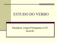 ESTUDO DO VERBO
