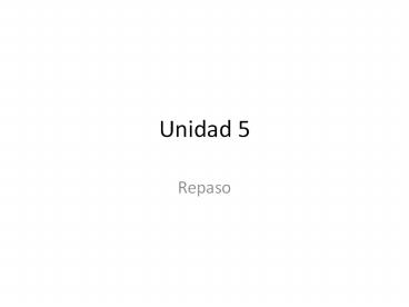 Unidad 5