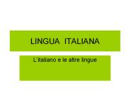 LINGUA ITALIANA