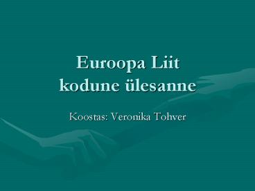 Euroopa Liit kodune 