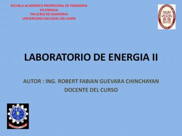 LABORATORIO DE ENERGIA II