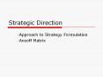 Strategic Direction PowerPoint PPT Presentation