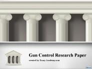 Gun Control Research Paper