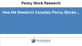 How We Research Canadian Penny Stocks… PowerPoint PPT Presentation