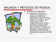 BALANZA Y M
