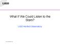 What If We Could Listen to the Stars? PowerPoint PPT Presentation