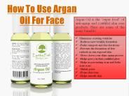 How To Use Argan oil On face