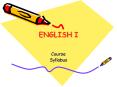 ENGLISH I PowerPoint PPT Presentation