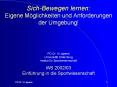 Sich-Bewegen lernen: Eigene M PowerPoint PPT Presentation