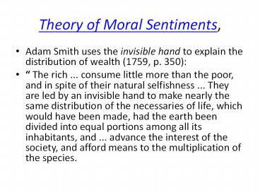 Theory of Moral Sentiments,