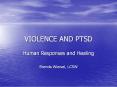 VIOLENCE AND PTSD PowerPoint PPT Presentation