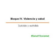 Bloque IV. Violencia y salud