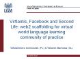 Virtlantis,%20Facebook%20and%20Second%20Life:%20web2%20scaffolding%20for%20virtual%20world%20language%20learning%20community%20of%20practice PowerPoint PPT Presentation