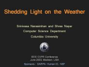 Shedding Light on the Weather