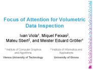 Focus of Attention for Volumetric Data Inspection