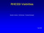 RHESSI Visibilities