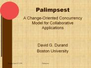 A Change-Oriented Concurrency Model for Collaborative Applications