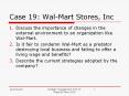 Case 19: Wal-Mart Stores, Inc PowerPoint PPT Presentation