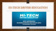HI-TECH DRIVER EDUCATION