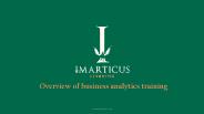 Overview of business analytics training