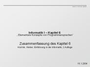 Informatik I 