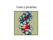 Geni e proteine