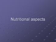 Nutritional aspects