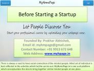 Starting a startup