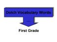 Dolch Vocabulary Words PowerPoint PPT Presentation