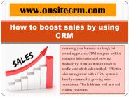 How to boost sales by using CRM
