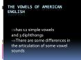 The Vowels of American English PowerPoint PPT Presentation