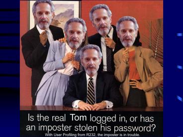 User Profiling for Intrusion Detection