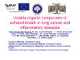 Volatile organic compounds of exhaled breath in lung cancer and inflammatory diseases PowerPoint PPT Presentation