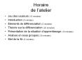Horaire%20de%20l PowerPoint PPT Presentation