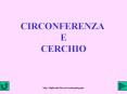 CIRCONFERENZA E CERCHIO PowerPoint PPT Presentation