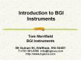Introduction to BGI Instruments PowerPoint PPT Presentation