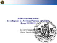 Master Universitario en Sociolog