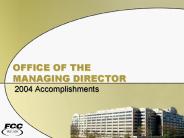 OFFICE OF THE MANAGING DIRECTOR