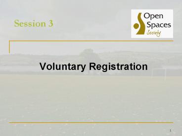 Voluntary Registration