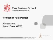Professor Paul Palmer