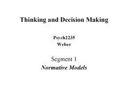 Decision Making as Constrained Optimization