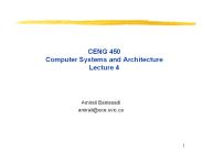 CENG 450 Computer Systems and Architecture Lecture 4
