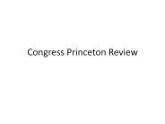 Congress Princeton Review
