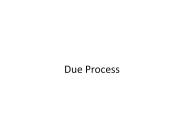 Due Process