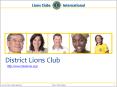 District Lions Club PowerPoint PPT Presentation