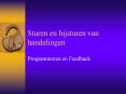 Sturen en bijsturen van handelingen PowerPoint PPT Presentation
