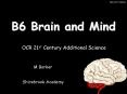 B6 Brain and Mind PowerPoint PPT Presentation