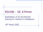 EG1106 - GI: A Primer