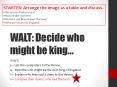 WALT: Decide who might be king PowerPoint PPT Presentation