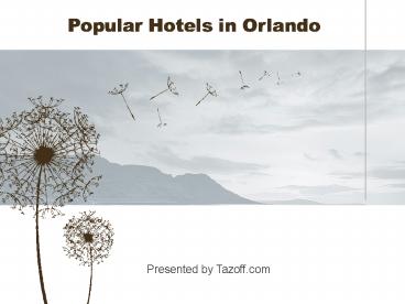 Popular Hotels in Orlando